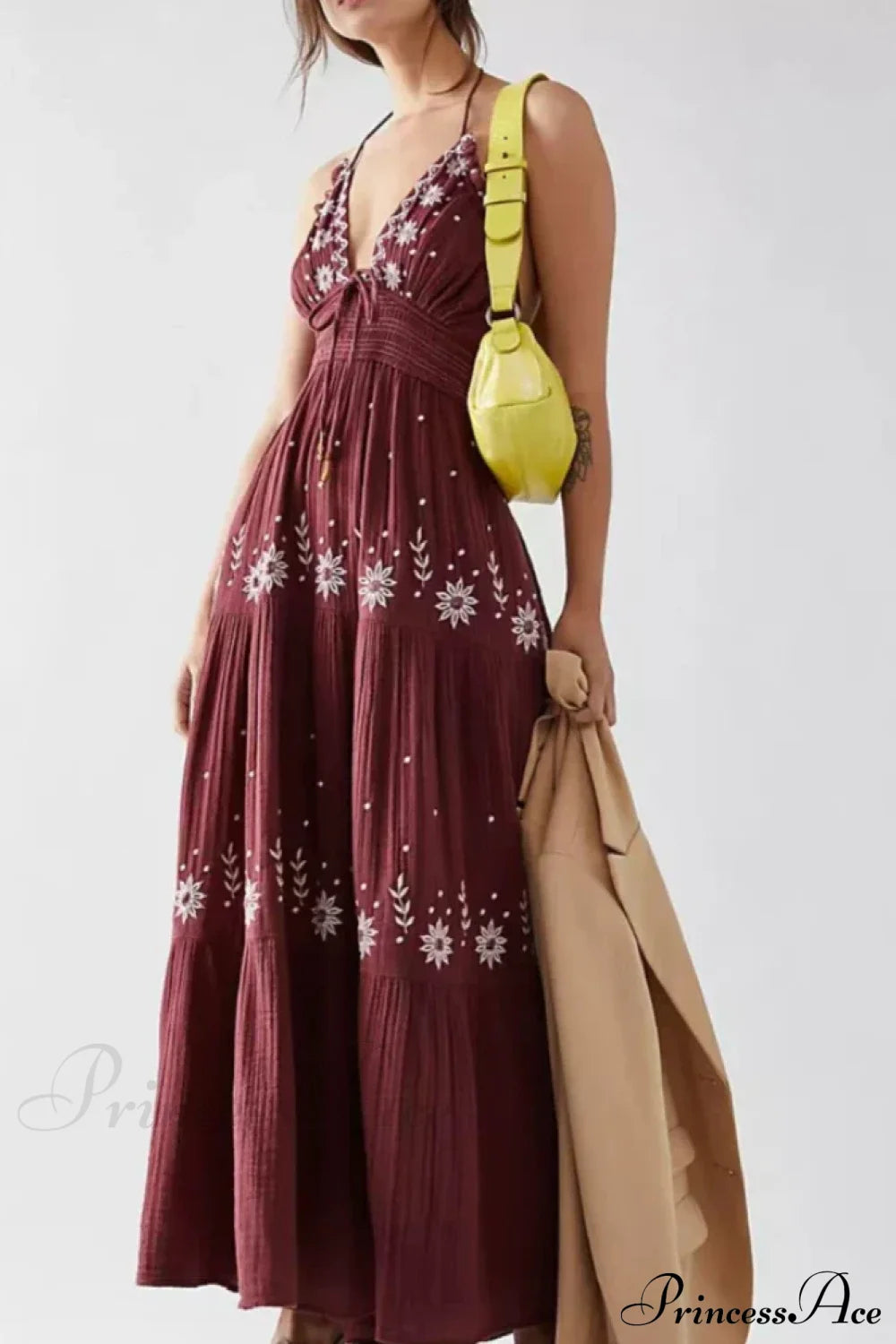 Bohemian Flower Birthday Beach Holiday Boho Dress