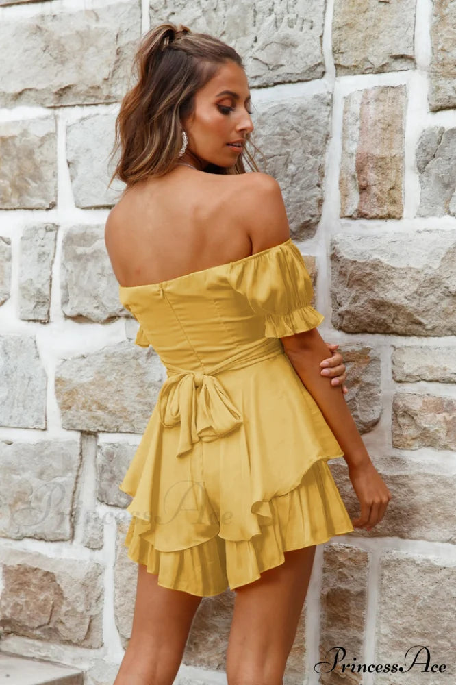Boho Off Stylish Shoulder Romper