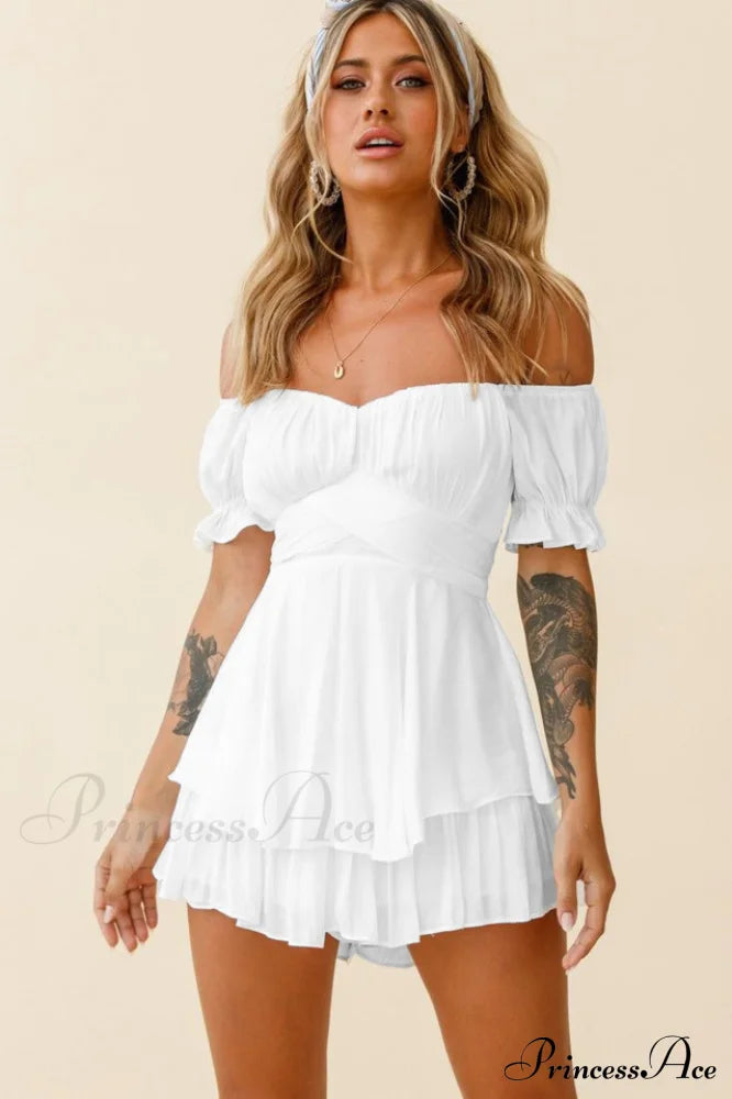 Boho Off Shoulder Romper - Dress In Beauty