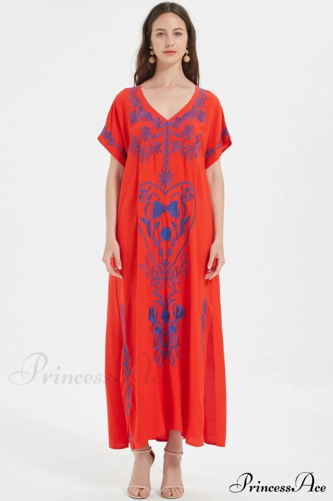 Boho Print Slit Dress | Dress In Beauty