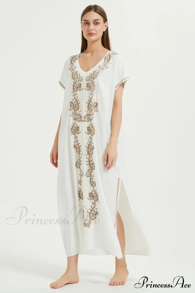 Boho Print Slit Dress | Dress In Beauty