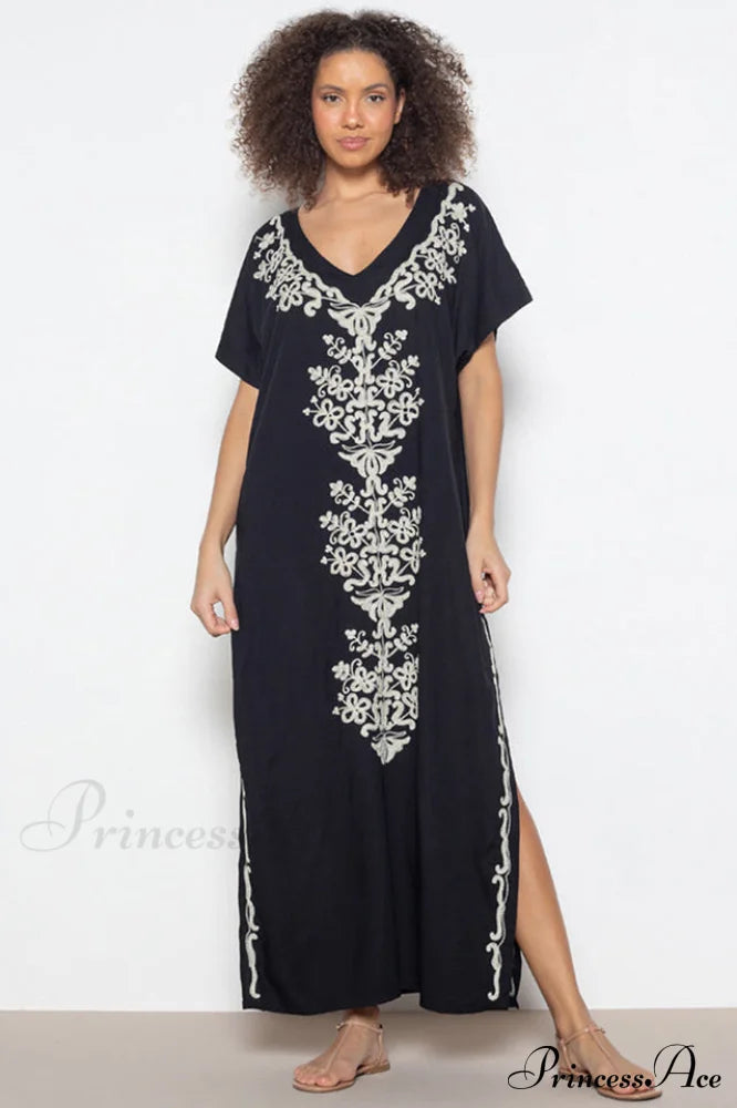 Boho Print Slit Dress | Dress In Beauty