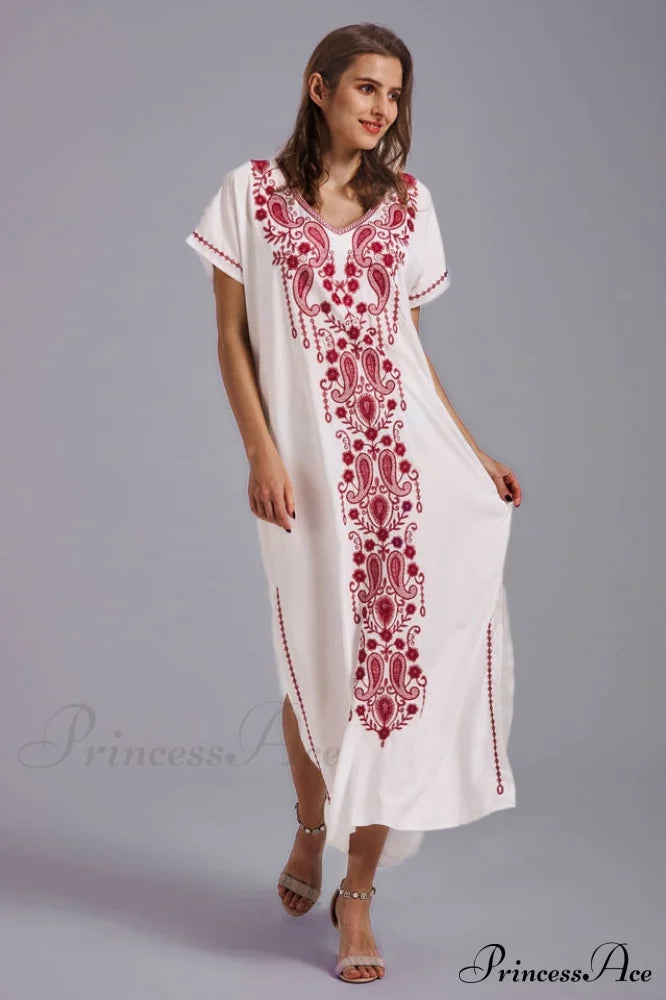 Boho Print Slit Dress | Dress In Beauty