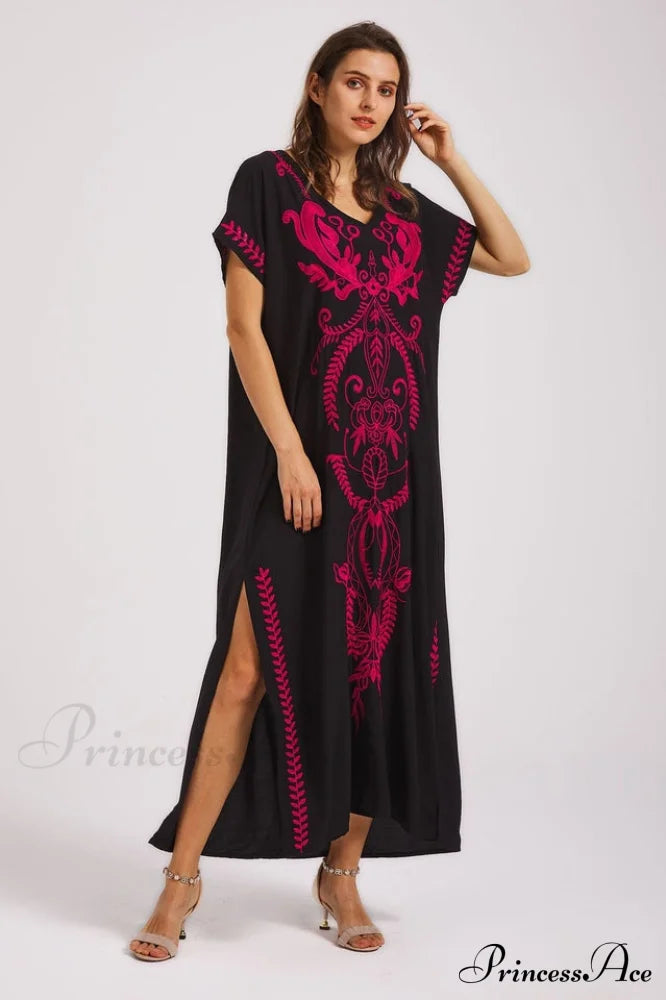 Boho Print Slit Dress | Dress In Beauty