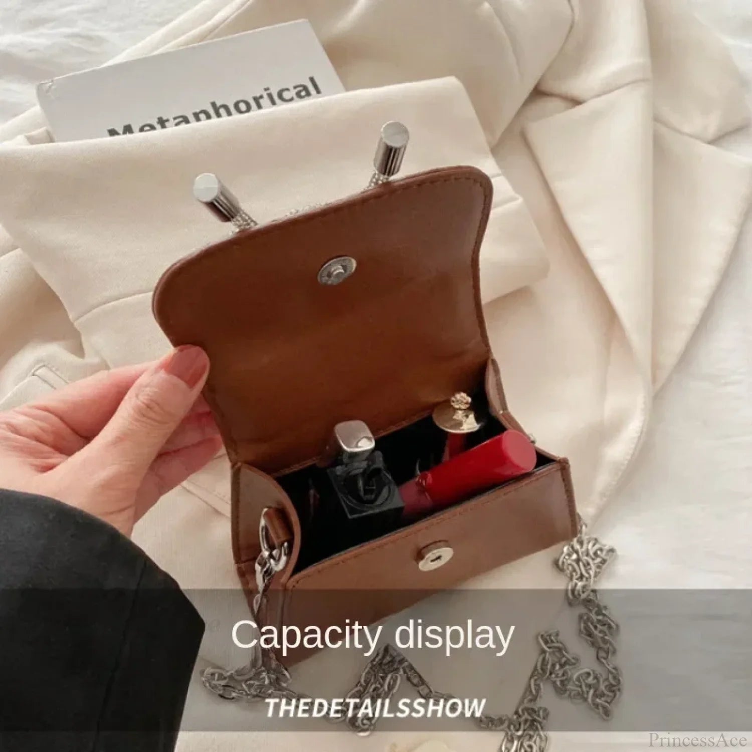 Bow Design Solid Color Mini PU Crossbody crossbody-250126