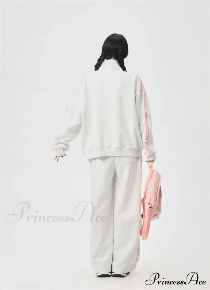 Bow Elegant Tracksuit Set