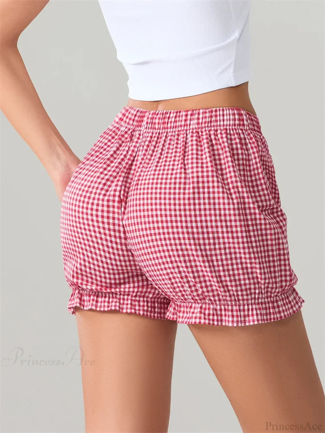 Bow Plaid Dots Bloomer Short short-250223