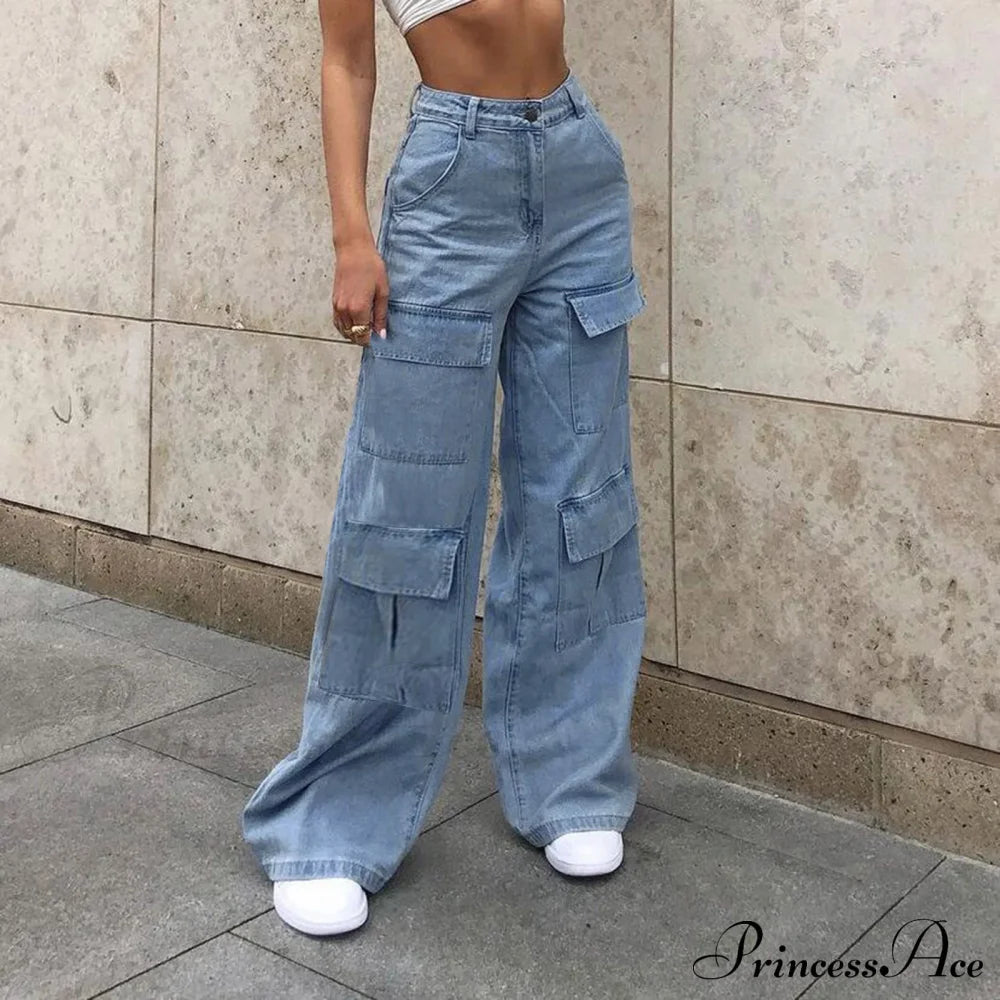 Boyfriends High Waist Wide Leg Denim Jeans