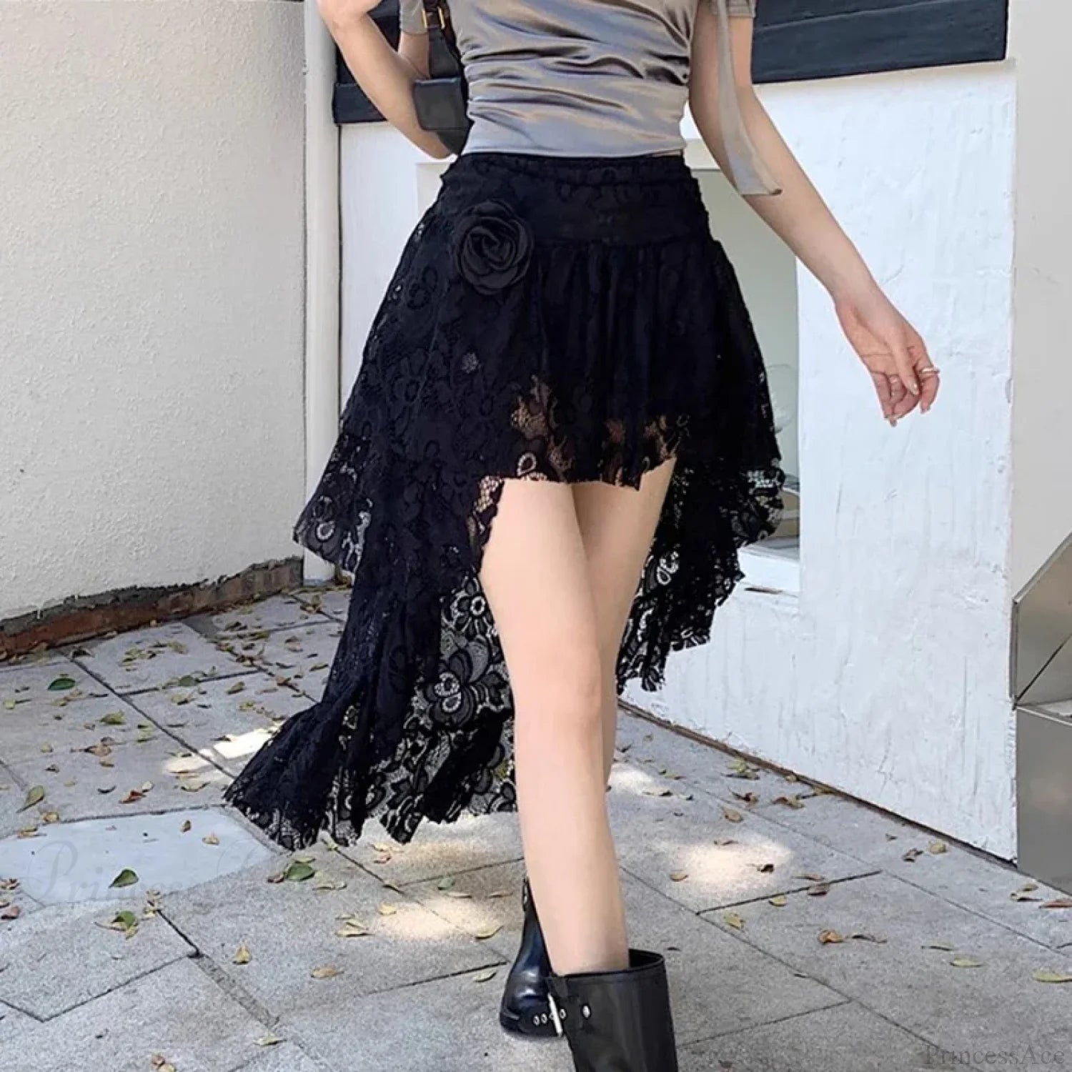 Breathable Lace Short Dress Skirt