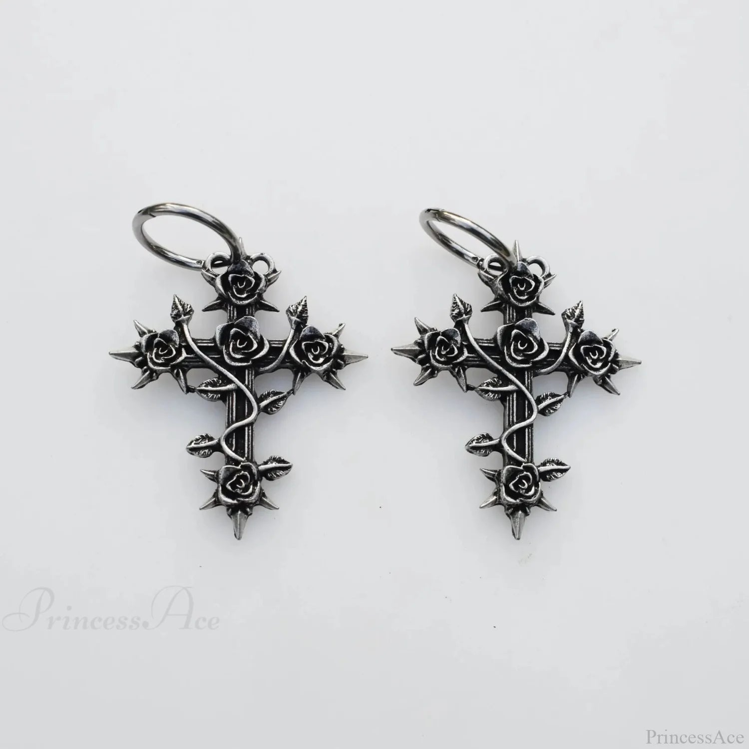 Bright Lunar Heavenly Dark Hoop Earring