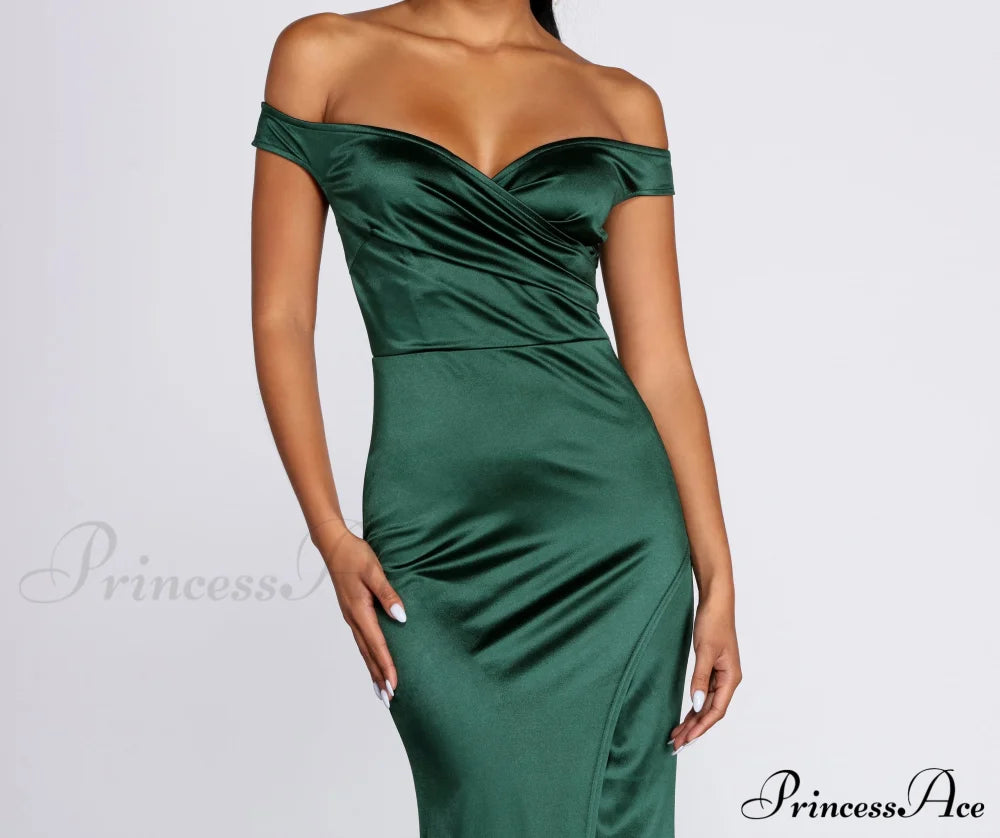 Brit Formal Off Charming The Shoulder Dress S.o. Long Dresses