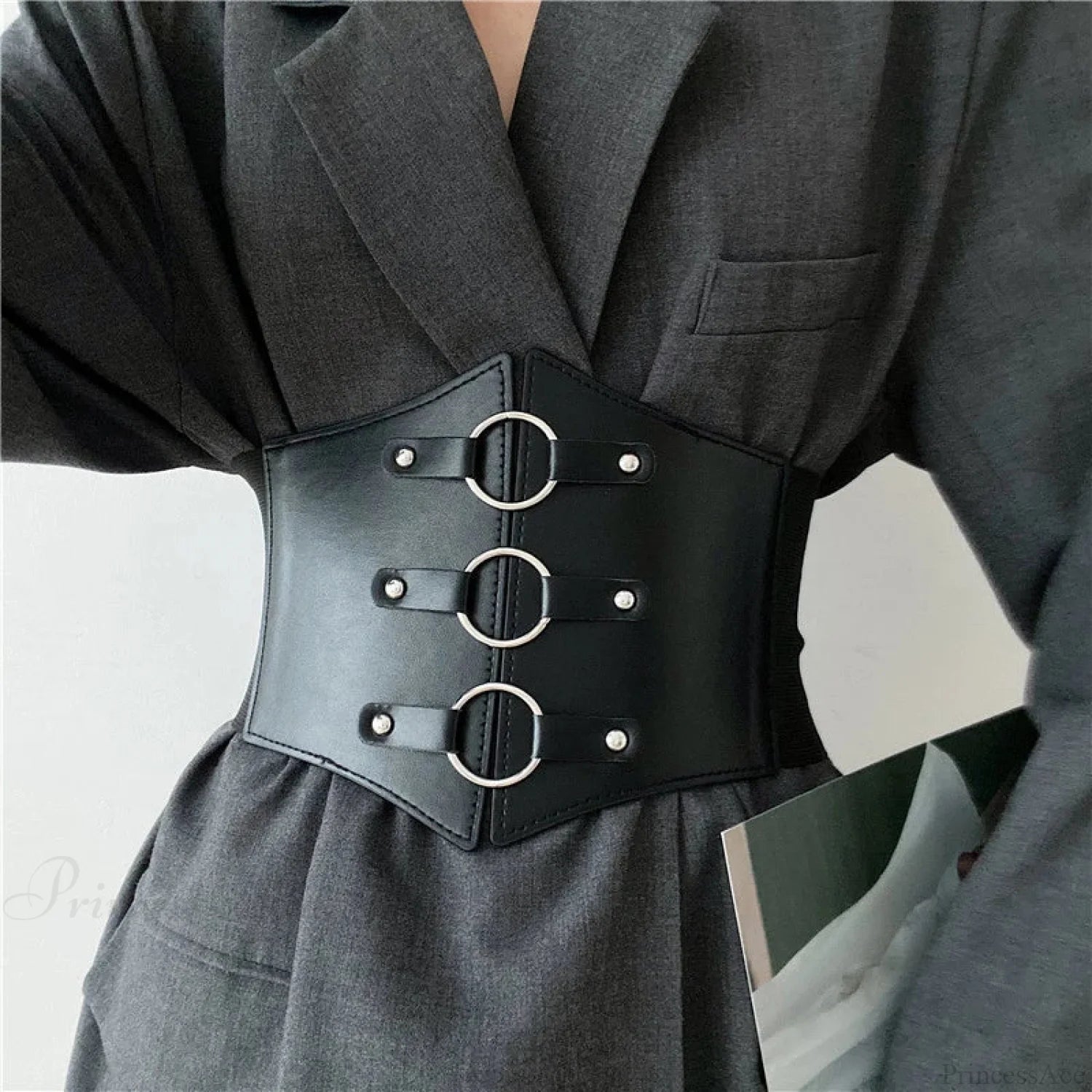 Broad Elastic Gothic Corset Strap