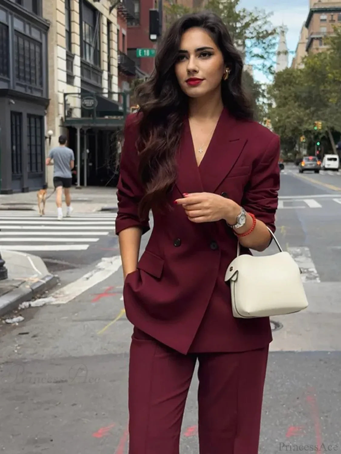 Burgundy Suit Coat