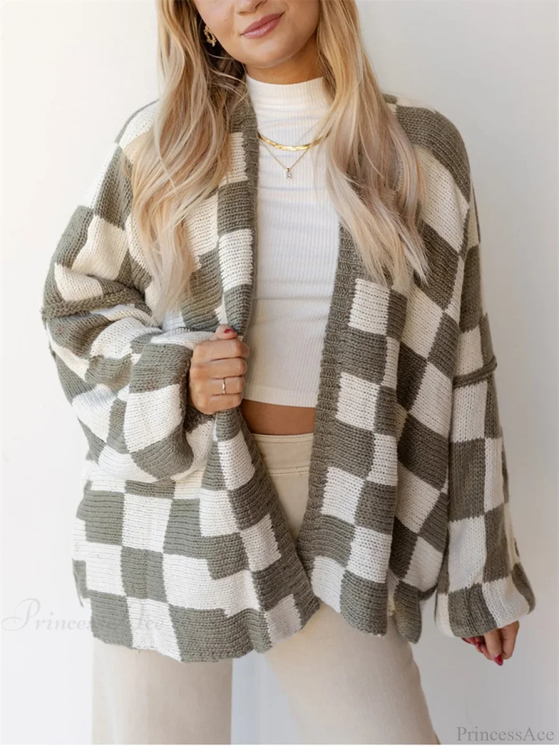 Button-Down Sweater Cardigan grey / S