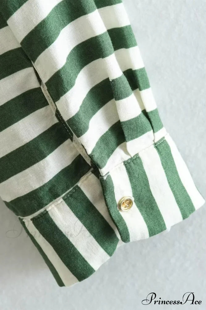 Button-Up Arm Pocket V-Neck Roll-Up Top Blouses