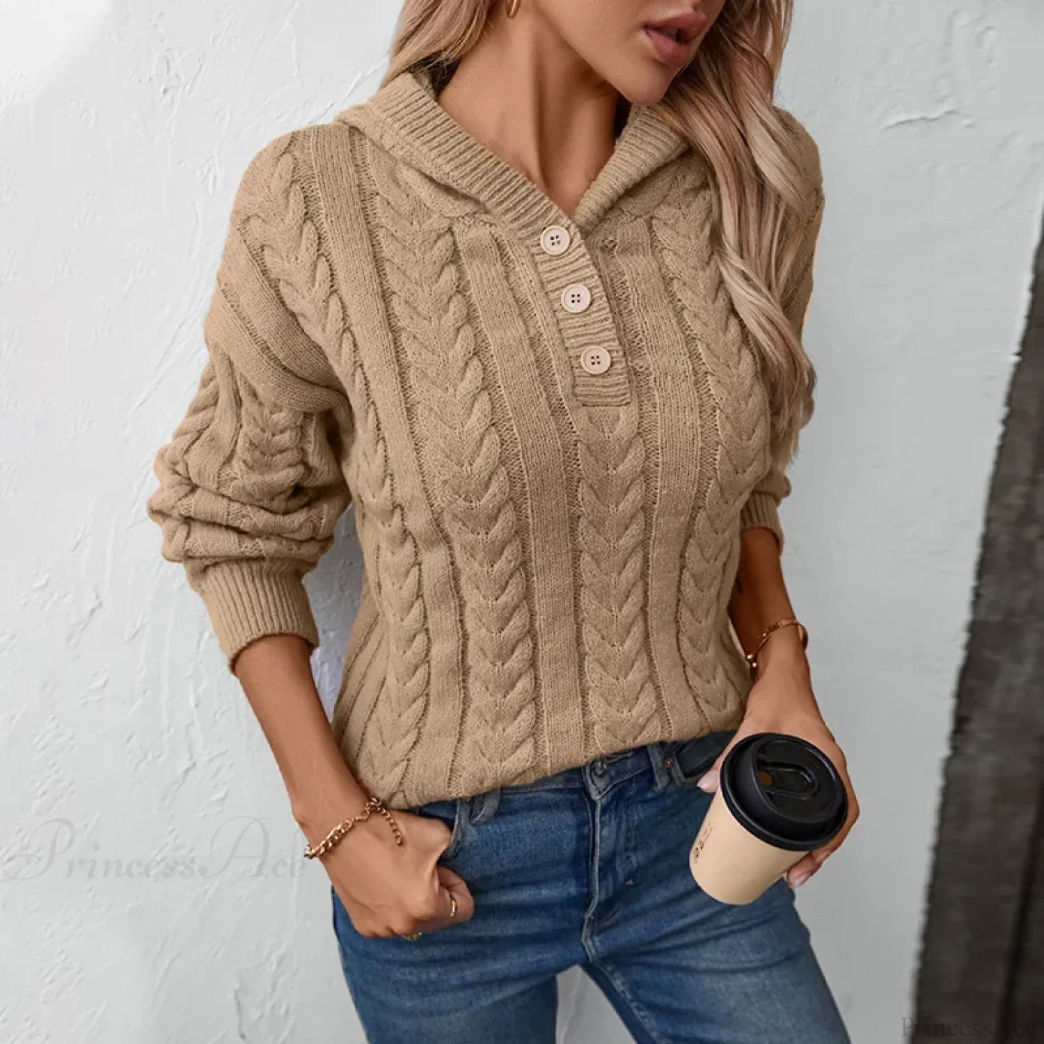 Button Vintage Cardigan Sweater