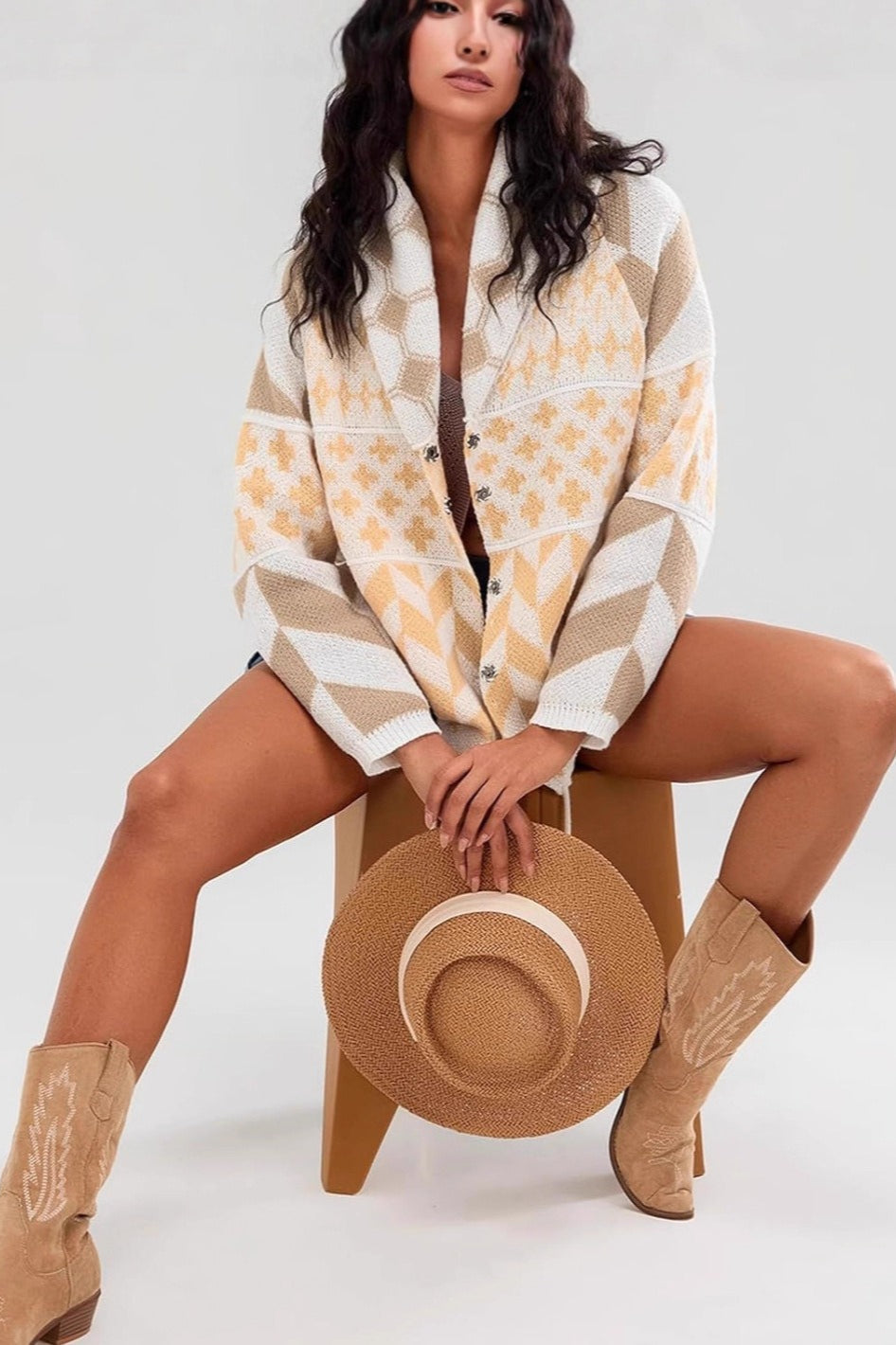 Oversized Soft Yarn Cardigan