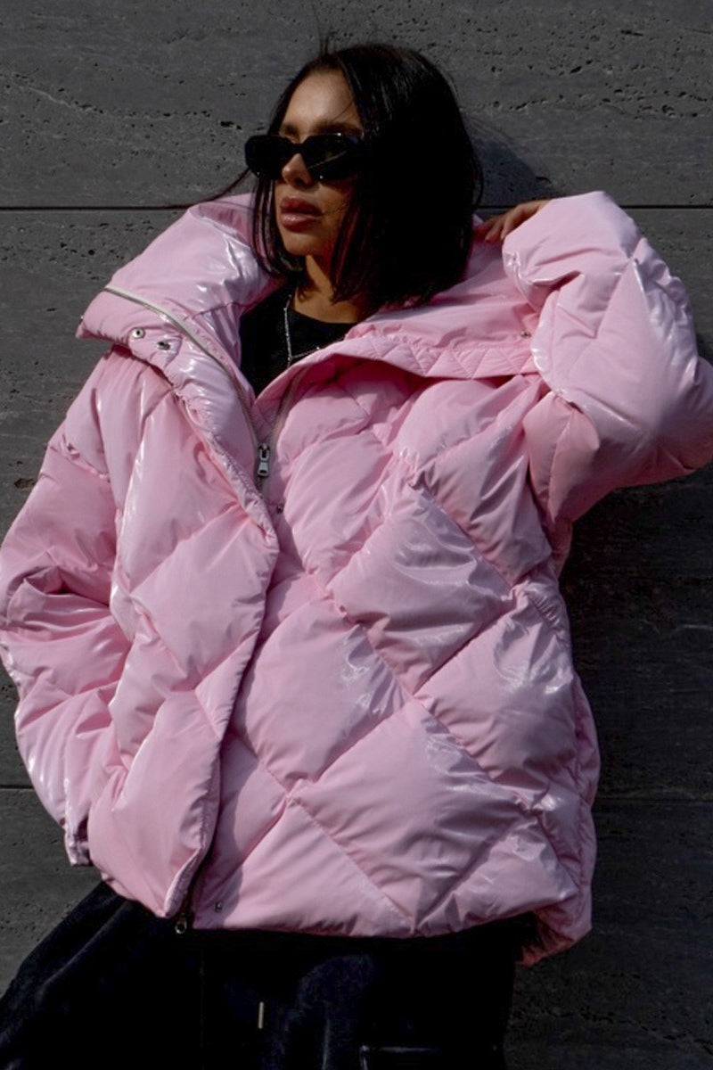 Loose Fit Quilted Cotton Jacket