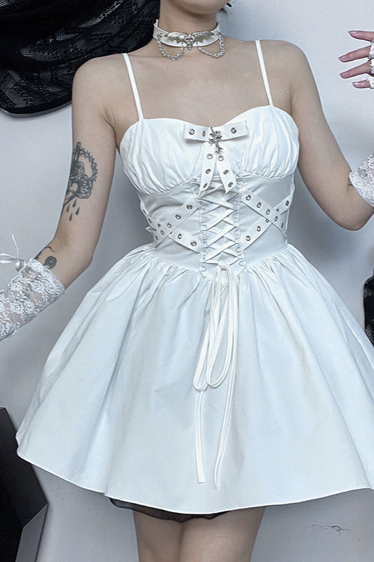 Robe gothique à manches bouffantes