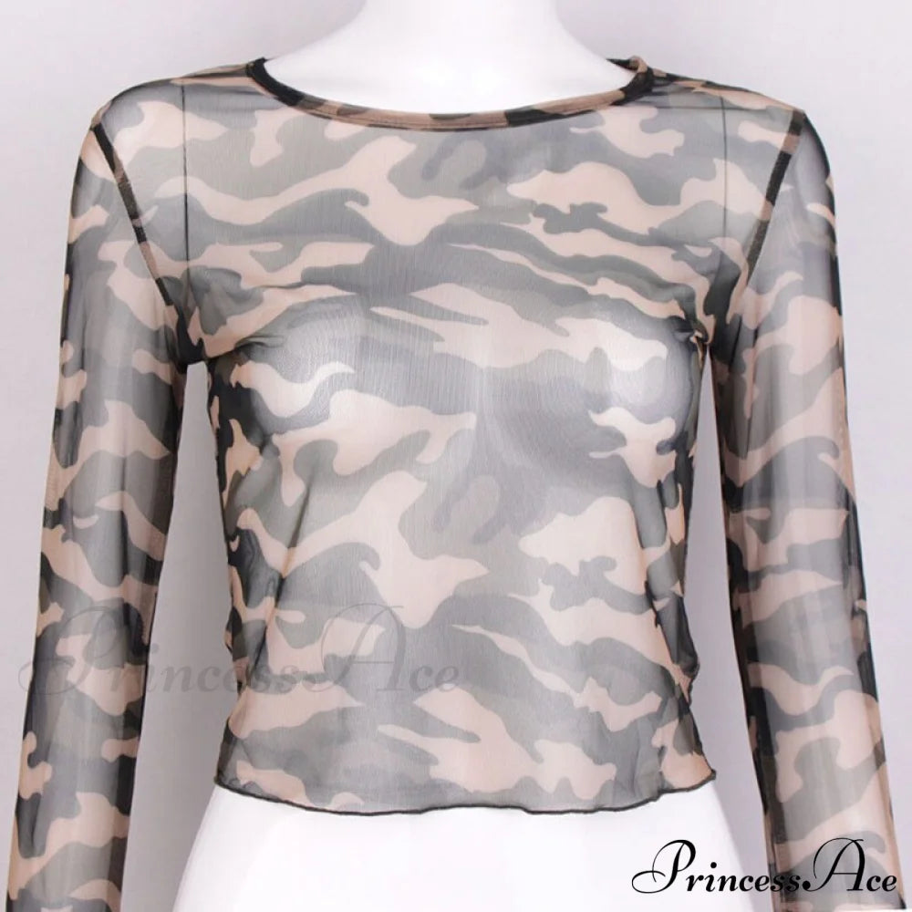 Camouflage Print T-Shirt
