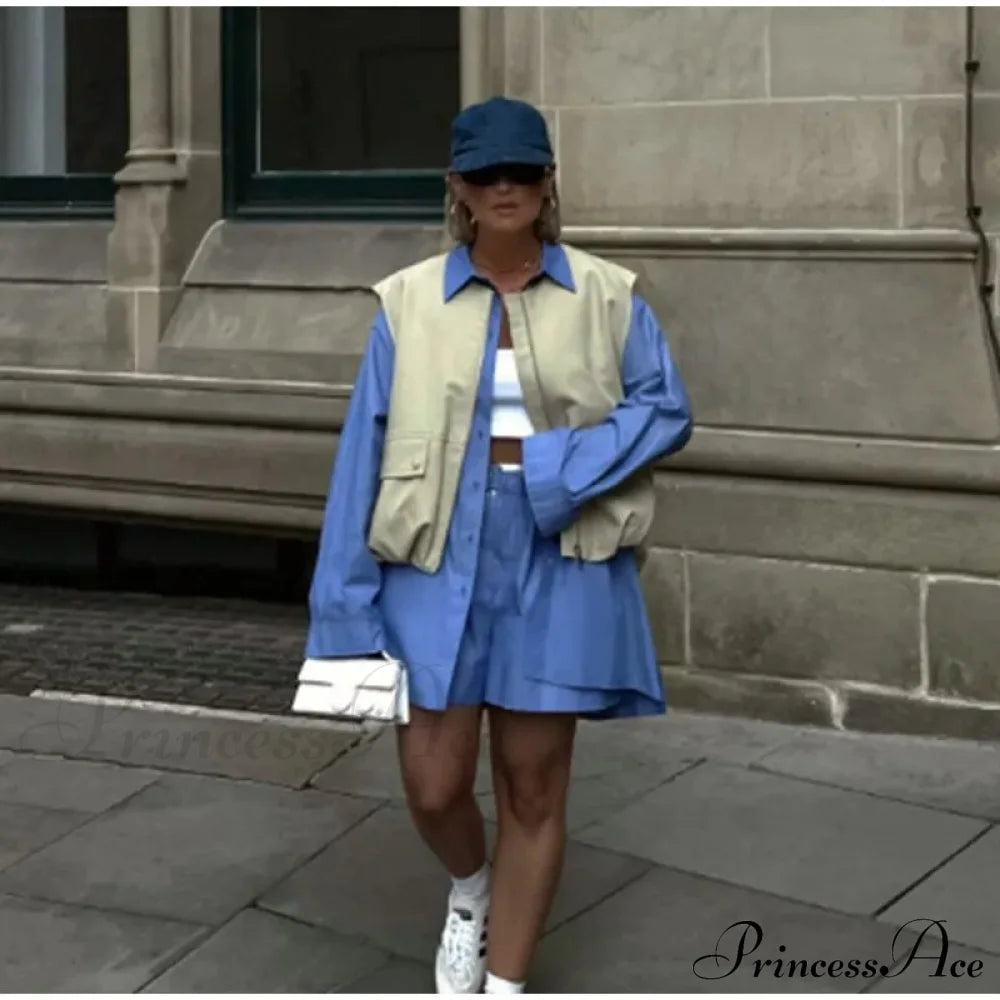 Cargo Pocket Stylish Drawstring Waistcoat