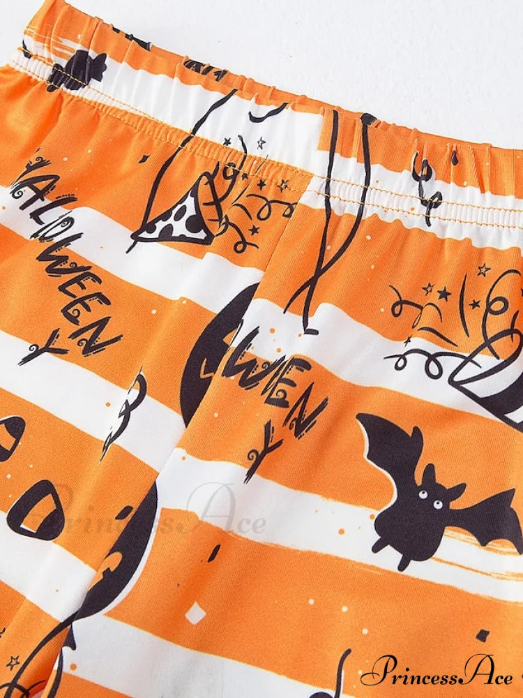 Casual Arm Letter T-Shirt Pant Pajama Breathable Home Women’s Black Brief Tee Animal Fall Neck