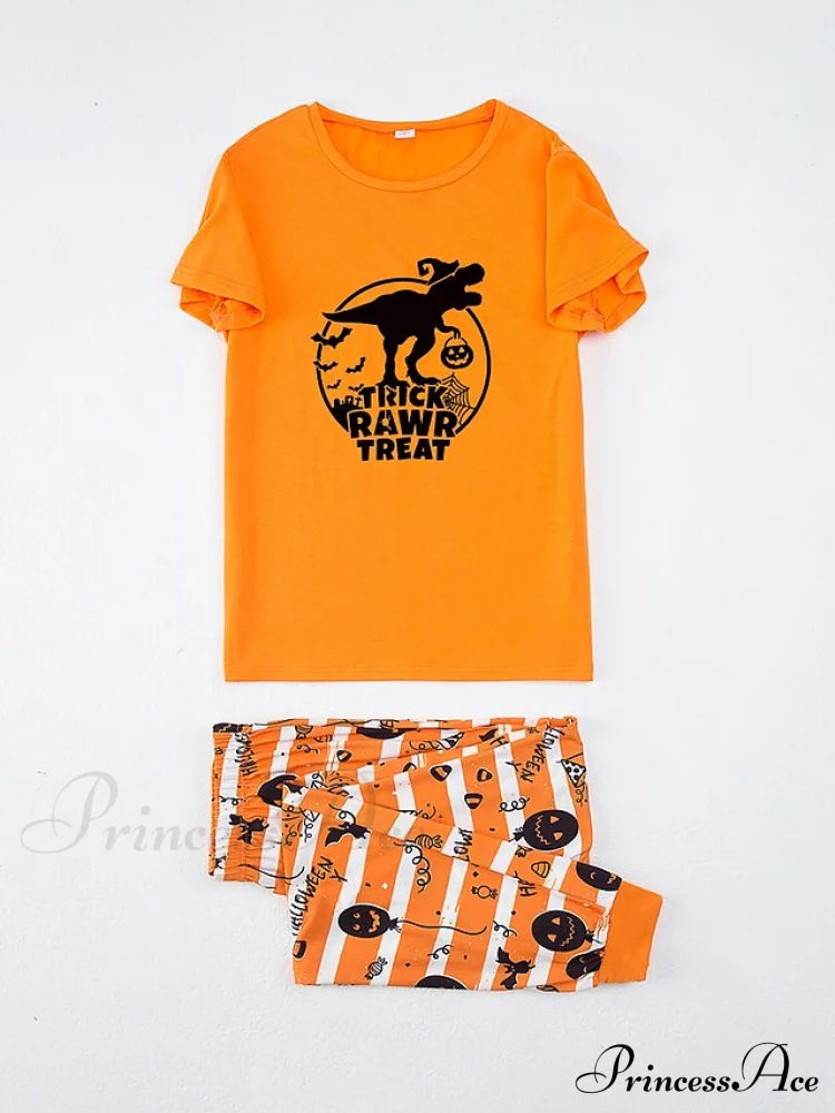 Casual Arm Letter T-Shirt Pant Pajama Breathable Home Women’s Black Brief Tee Animal Fall Neck