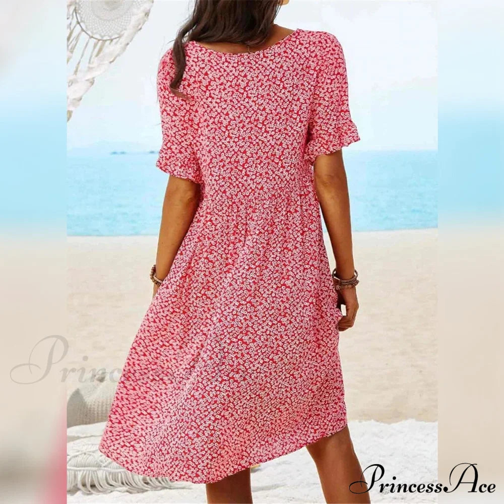 Casual Floral Dress For Women