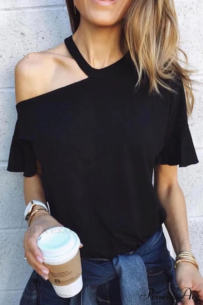 Casual Off-Shoulder Tee Tops