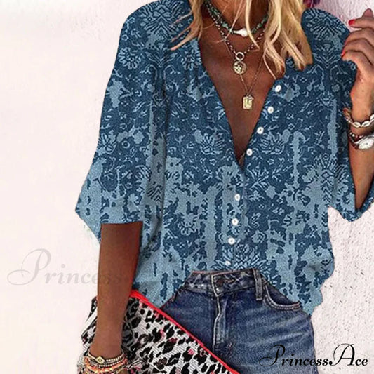 Casual Vintage Top Blouses