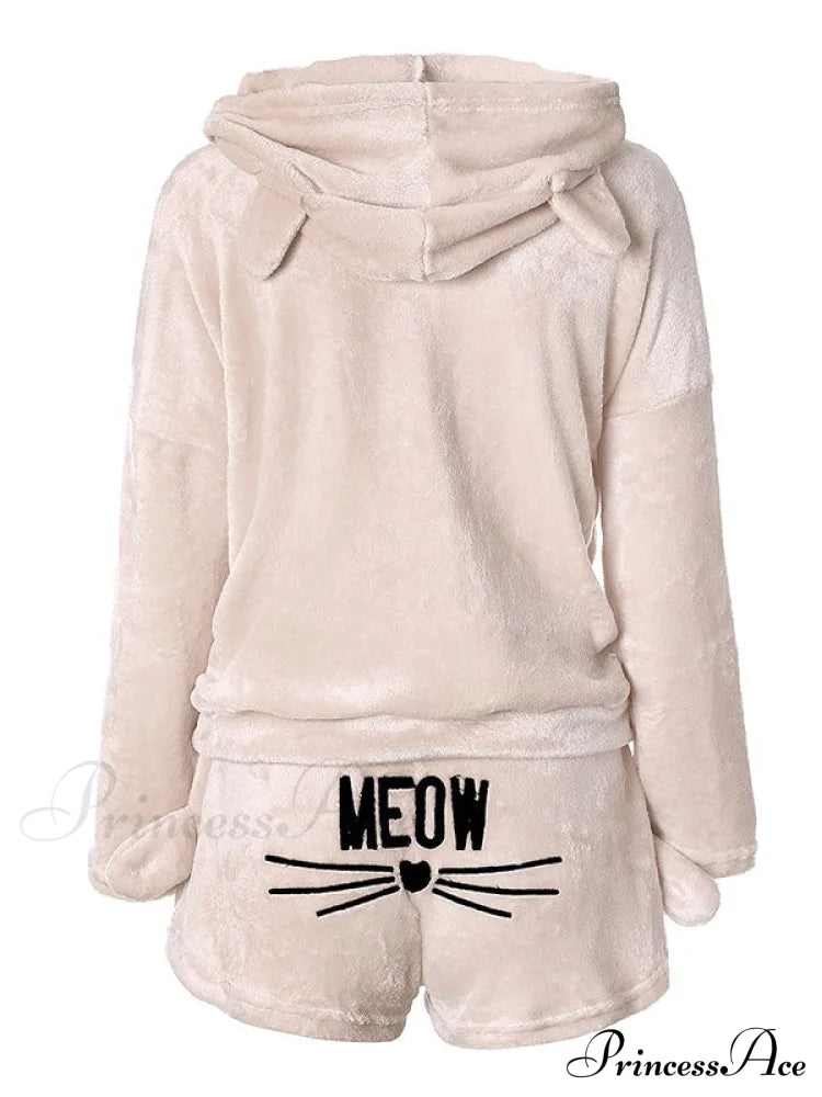 Casual Zigzag Pattern Wide Leg Classic Pants Matching Set - Black Two-Piece Outfits