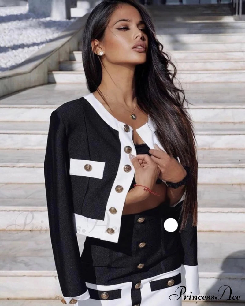 Chiara Elegant Set Black / Xs Dress