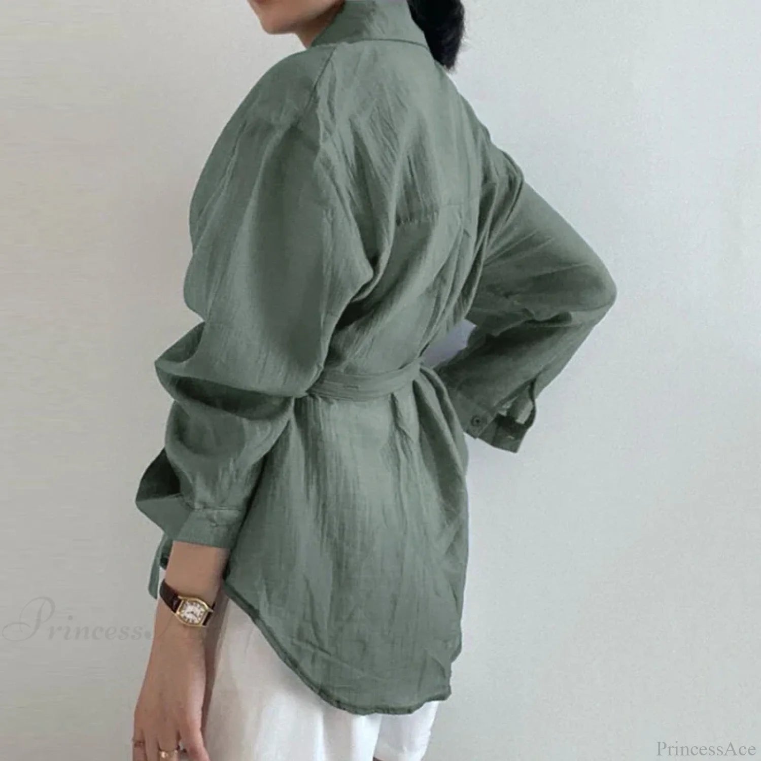 Chic Long Sleeve Solid Loose Sunscreen Blouse blouse-250126