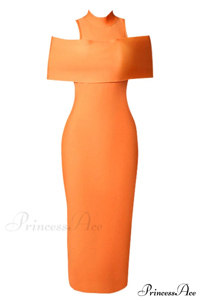 Clara Off Stylish Shoulder Bandage Dress