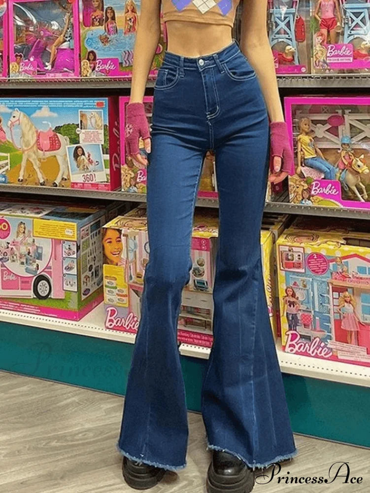 Classic Contrast Striped Frayed Modern Blanket Scarf - Coffee Jeans