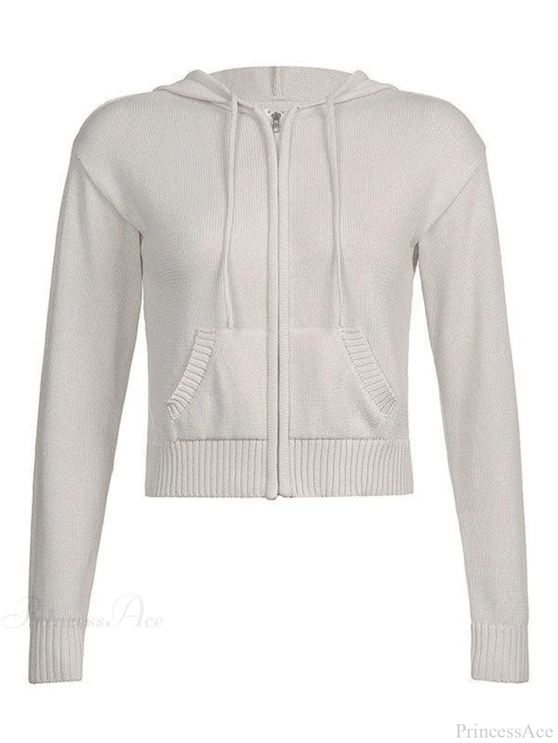Hooded Crochet Knit Trendy Cropped Tank Top Sweaters
