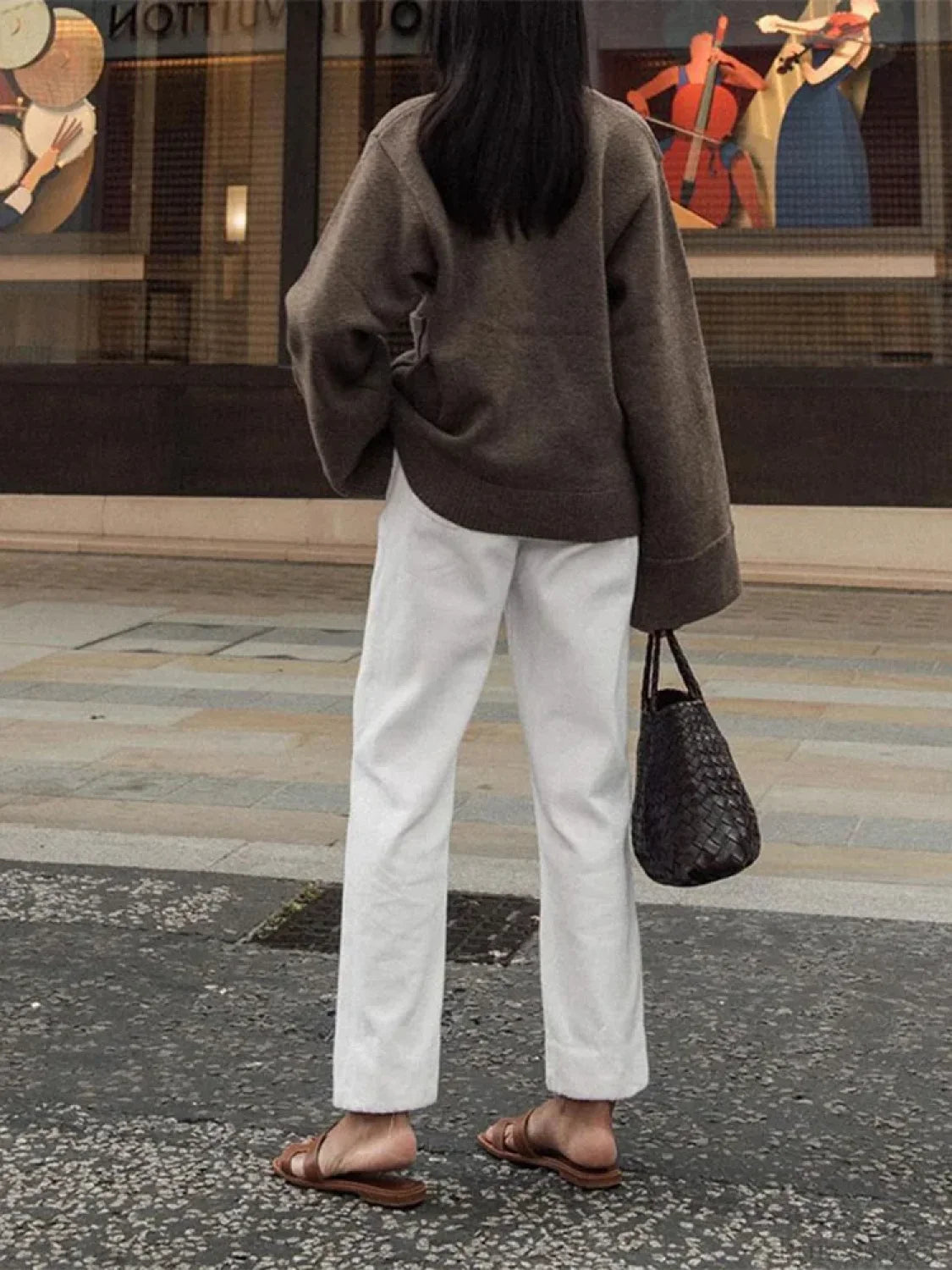 Classic Solid Pocket V-Neck Single-Breasted Cardigan cardiagn-250126