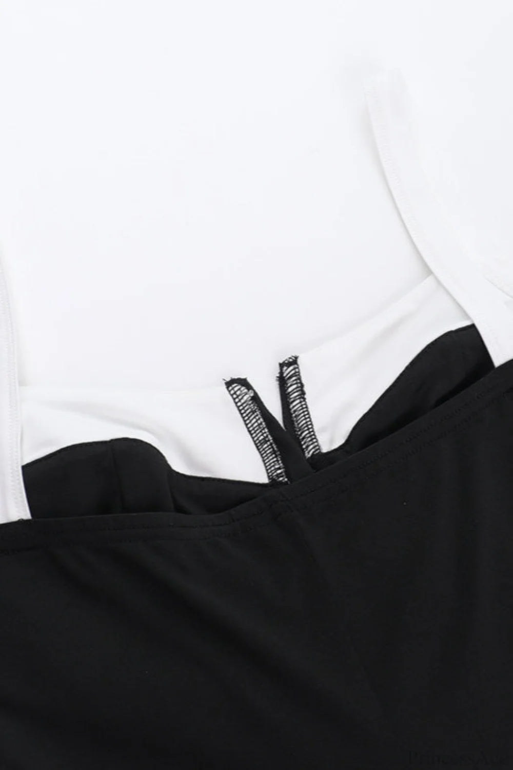 Color Block Cami Slit Mini Dress