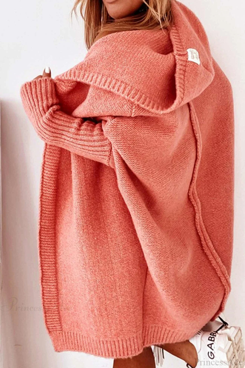 Hoodie Front Open Cardigan Orange / L Cardigans