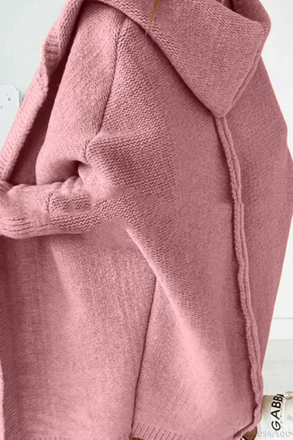 Hoodie Front Open Cardigan Pink / L Cardigans