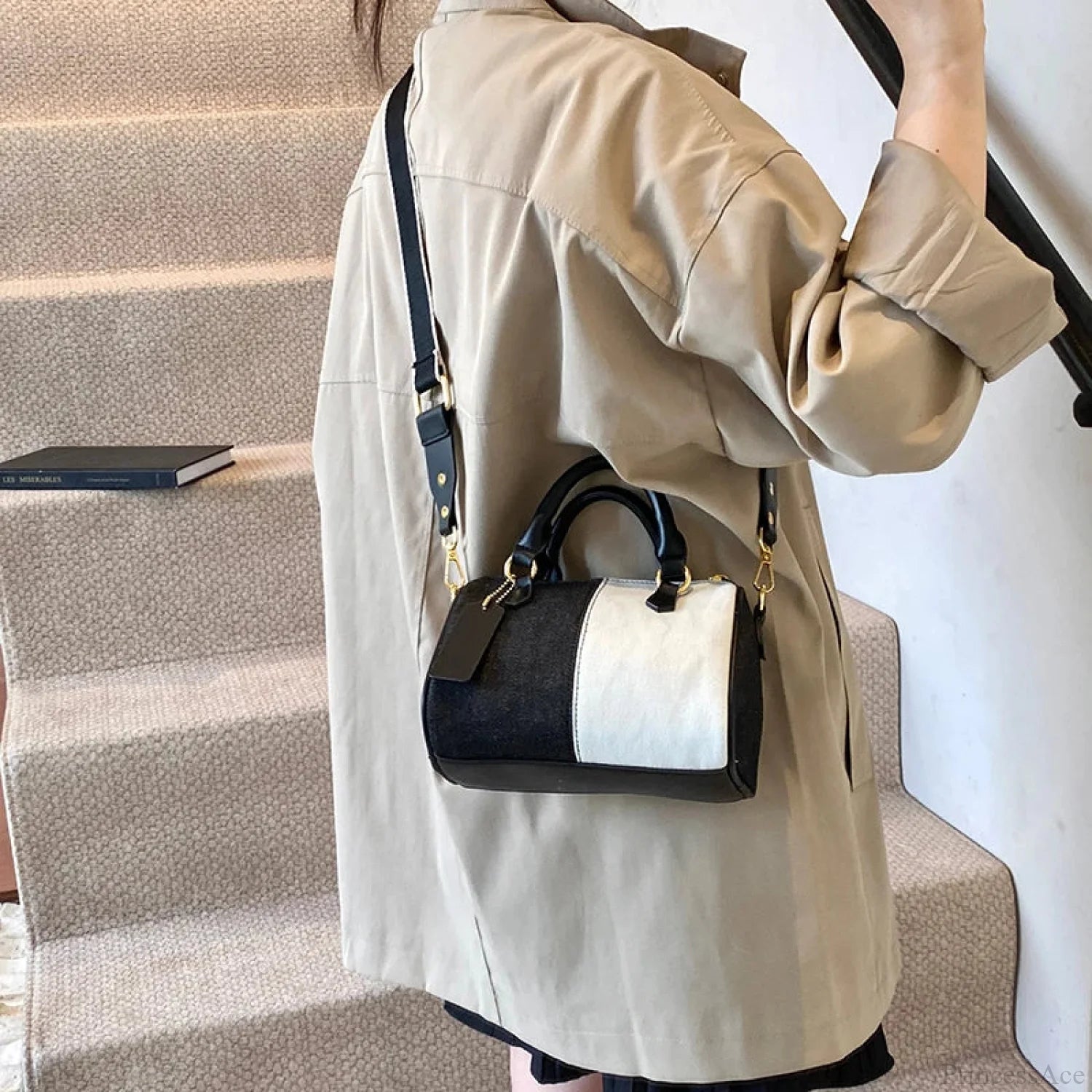 Colorblock Denim Mini Crossbody Handbag handbag-250126