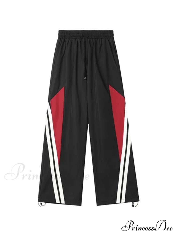 Contrast Long Graceful Sleeve Crop Top Pants