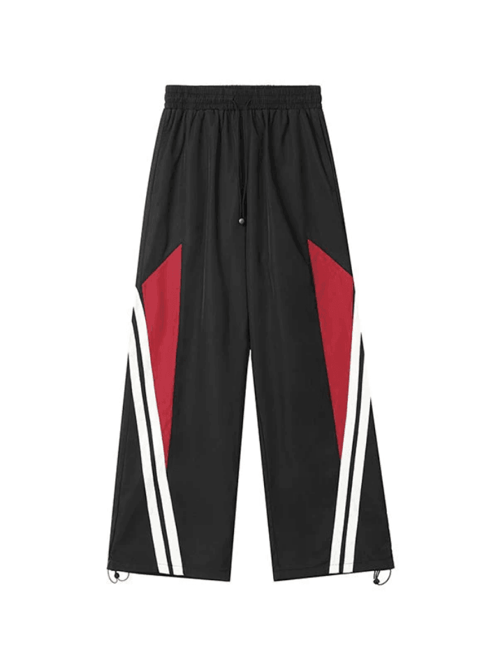 Contrast Long Graceful Sleeve Crop Top Pants