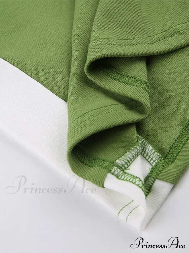 Contrast Trim Rib-Knit Trendy Crop Cami Top Tank Tops&Camis