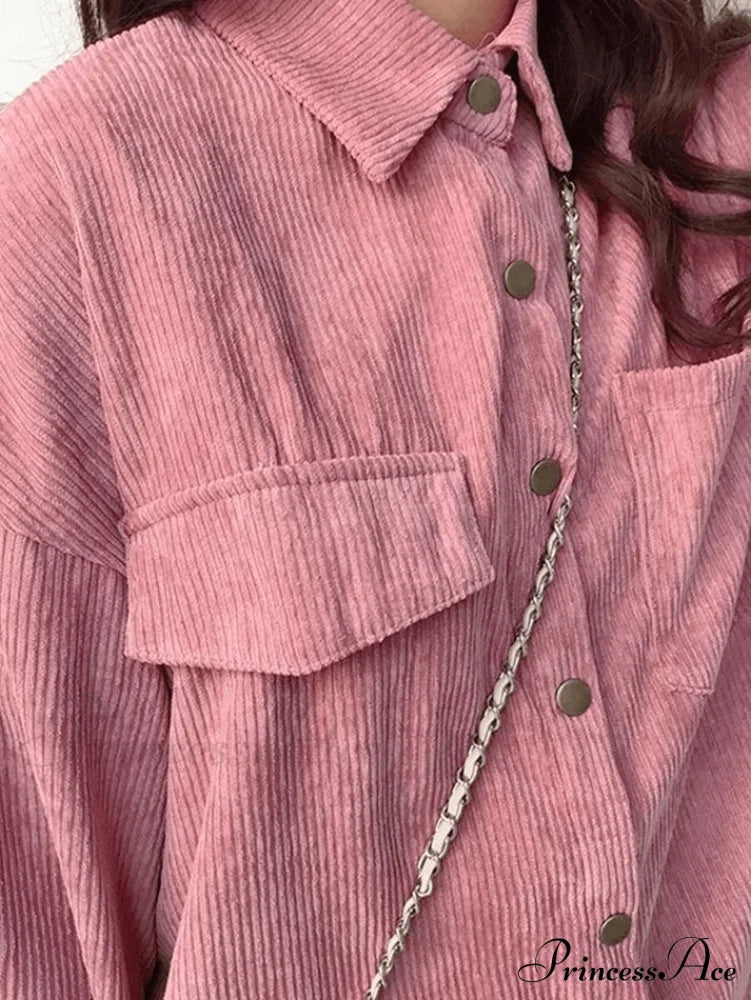 Coral Velvet Graceful Open Front Coat Shirts