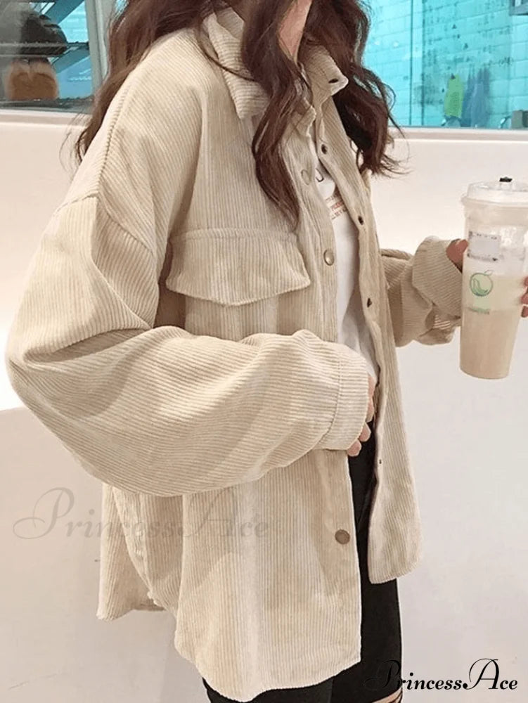 Coral Velvet Graceful Open Front Coat Shirts