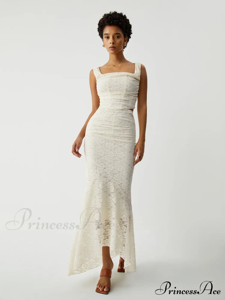 Cream Floral Lace Tie Modern Back Crop Corset Top Tank Tops & Camis