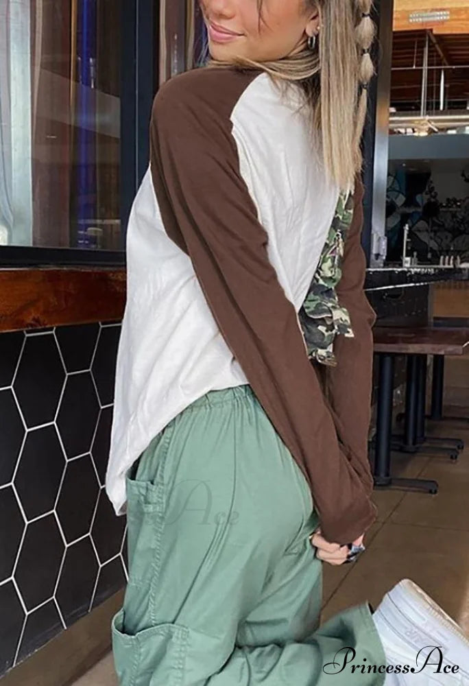 Crew Neck Pullover Trendy Striped Knit Sweater Tops&Tees