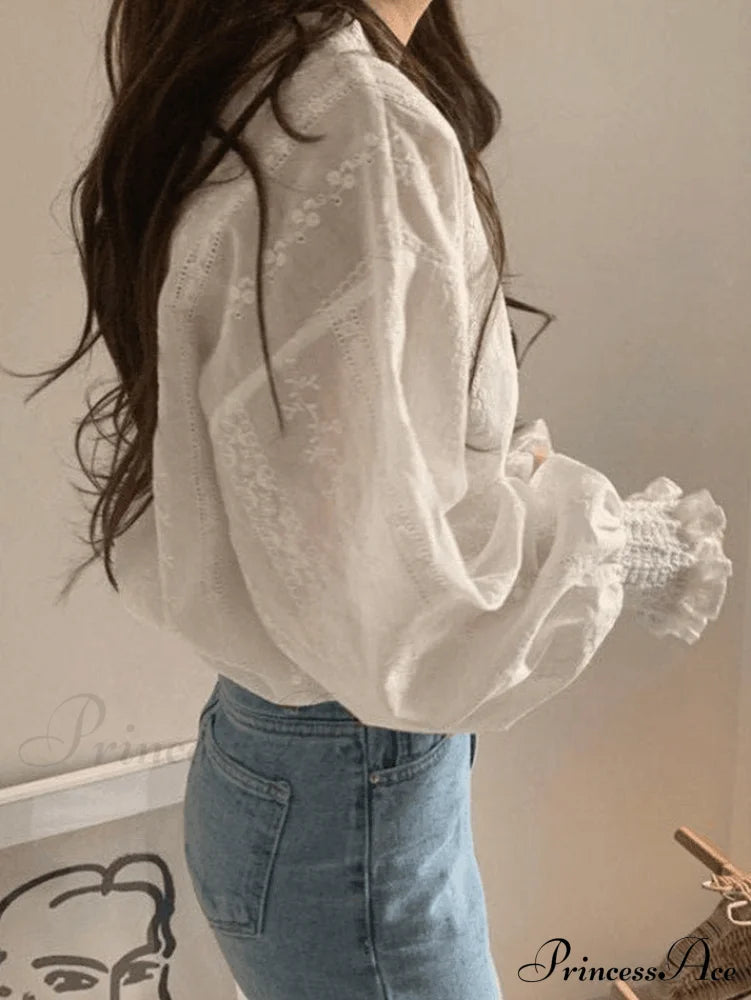 Crochet Knit Graceful Skirt Set Shirts