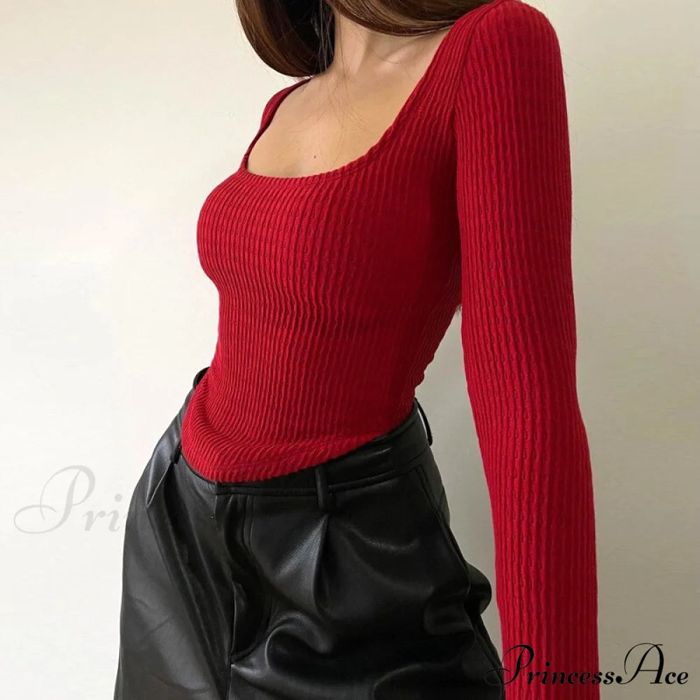 Crop Women’s - Long Top Arm Streetwear Red / S